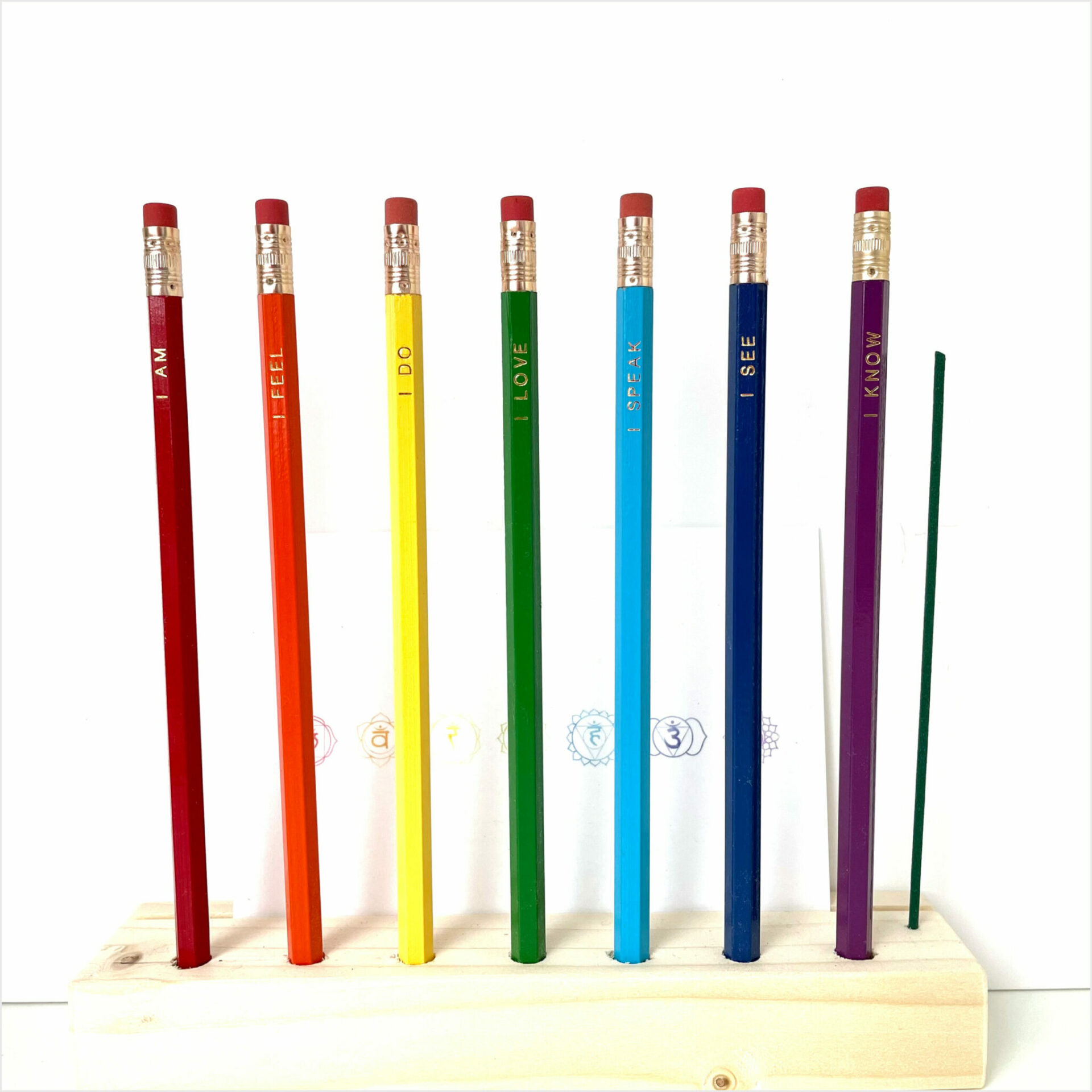Potlood Giftset 7 Chakra's - Afbeelding 2