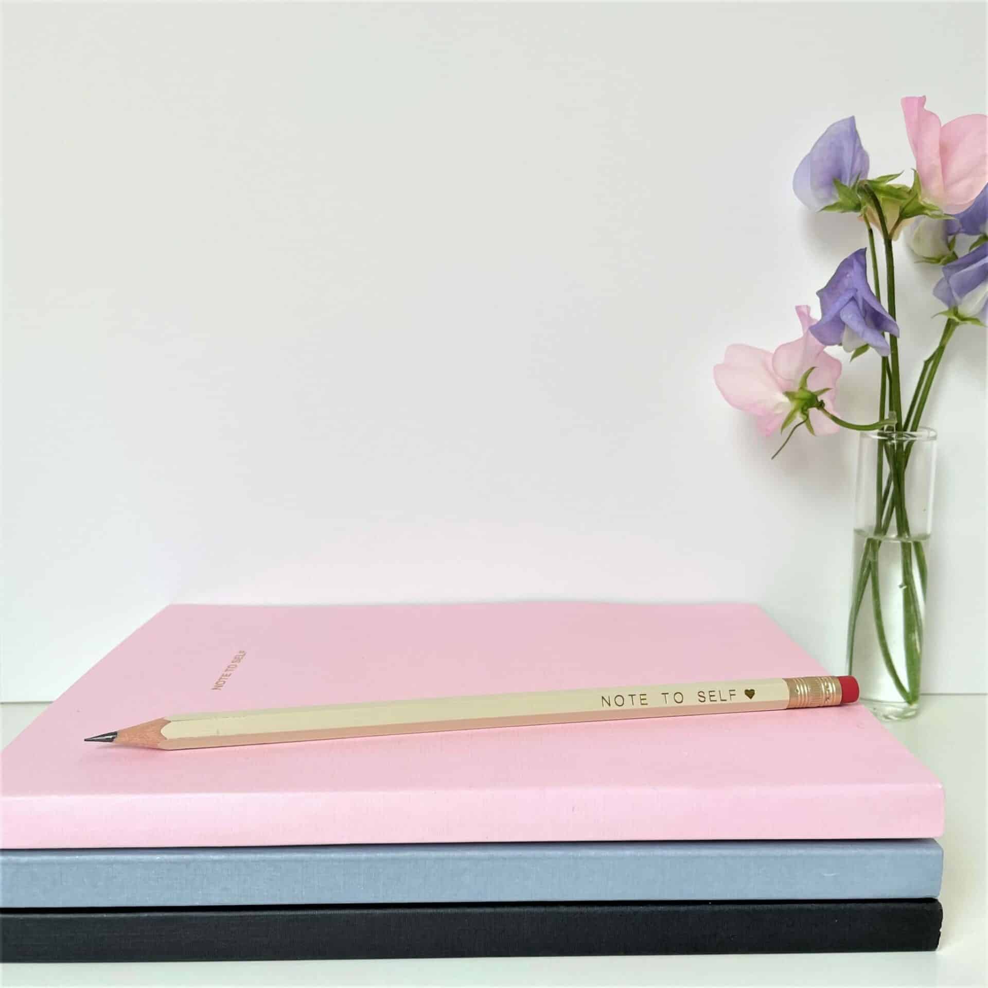 Note To Self notitieboek met potlood - Afbeelding 2