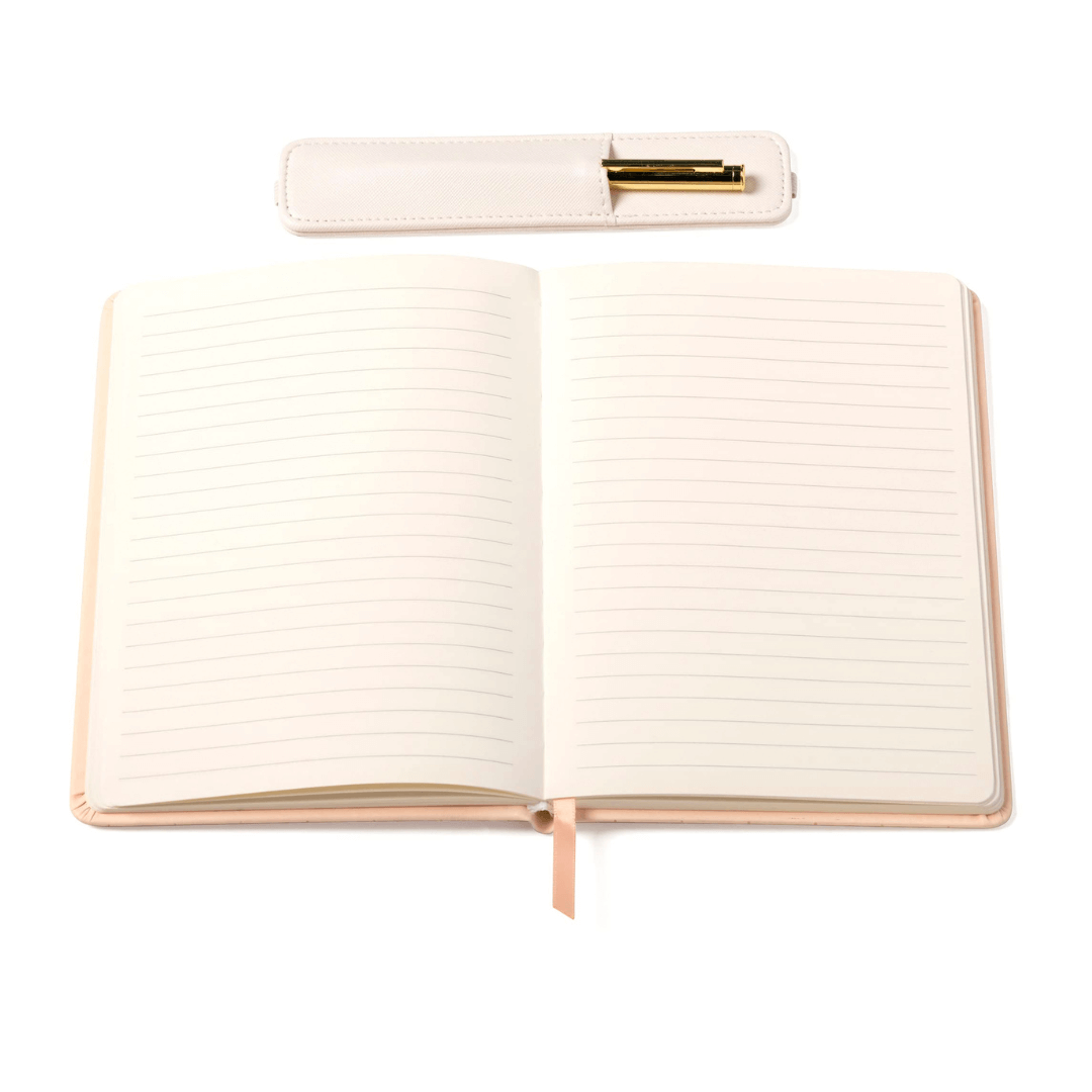 Notebook gouden stipjes met gouden pen - Afbeelding 2